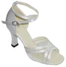 Annabelle - White Satin - Latin or Ballroom Dance Shoe