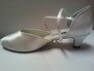 Carol White Satin 1.3 Heel - Ballroom Dance Shoe