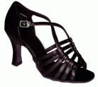 Linda - Black Leather - Latin or Ballroom Dance Shoe