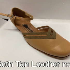Beth Tan Leather Ballroom Dance Shoe
