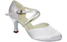 Carol White Satin 2.5 Heel Ballroom Dance Shoe