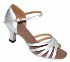 Donna - White Satin - Latin or Ballroom Dance Shoe