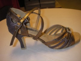 Juliette Bronze 2.5 Heel- Latin or Ballroom Dance Shoe