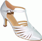 Marjorie - White Satin - Ballroom Dance Shoe