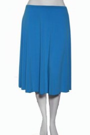 Plus Size  Skirt- Blue