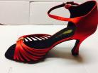 Tara Red Latin or Ballroom Dance shoe