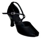 Barbara - Black Leather - Latin or Ballroom Dance Shoe