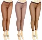 Metallic Leggings - Available in Gold, Silver, Bronze
